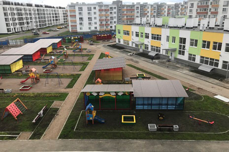Новый детский сад в Петергофе в микрорайоне "Красные Зори"